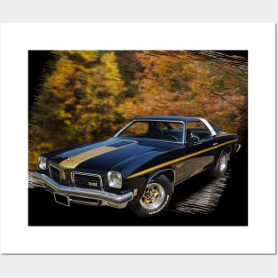 1974 Hurst Olds 442 in our fall day series on back Posters and Art